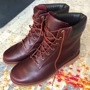 Timberland Women's Jayne 6-Inch Burgundy Waterproof Boot